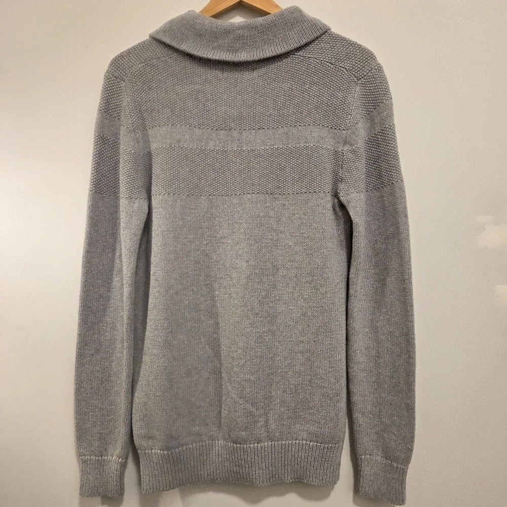 RW&CO Men’s Grey Knit Sweater XS 100% Cotton Slim Fit - Picture 6 of 8